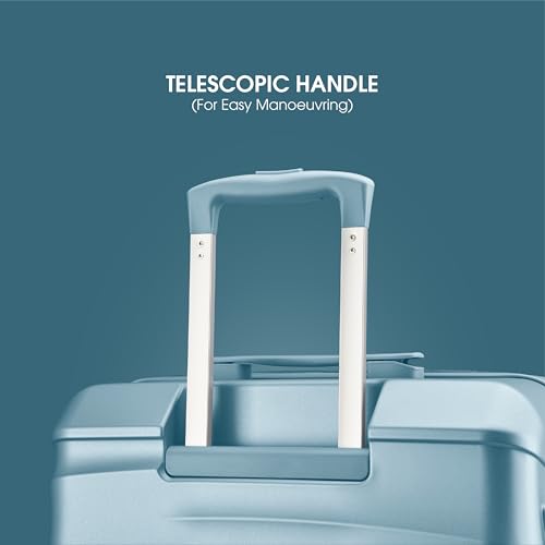 Image of Maleta Crescent Check-in Large | 75 cms TSA Lock,Expandable,Anti-Theft Zipper,Wet-Dry Compartment| Trolley Bags for Travelling | Large Size | Travel Bags for Luggage (Mint Green, Check-in Large)