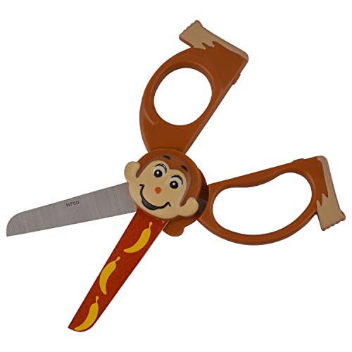 Image of Westcott Wild Ones! 5 inch Kids Scissors, Blunt, Assorted Animal Designs, 6pk
