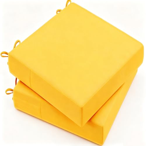 Coussin de chaise jardin imperméable carré 30x30 cm | Lot de 2