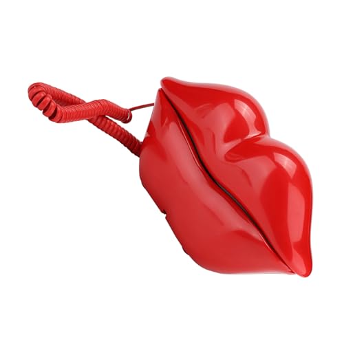 Téléphone en forme de lèvres WX 3061 multifonction à son clair fixe