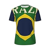 Photo Gallery yanyu t-shirt da uomo con stampa bandiera del brasile, comoda, a maniche corte, alla moda, leggera, per palestra, corsa, abbigliamento casual, nero, xl Photo Gallery yanyu t-shirt da uomo con stampa bandiera del brasile, comoda, a maniche corte, alla moda, leggera, per palestra, corsa, abbigliamento casual, nero, xl
