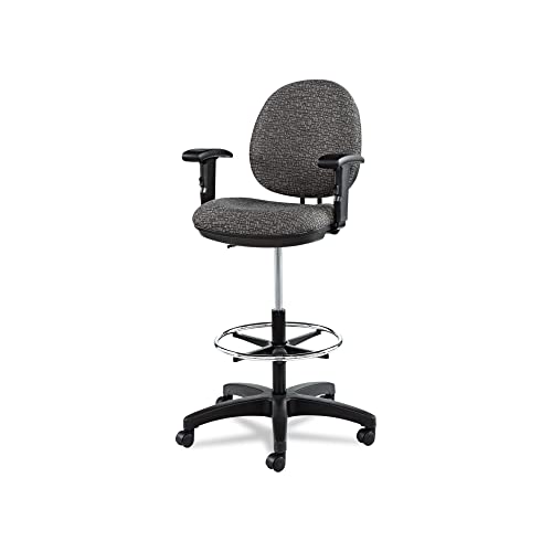 Alera Alein4641 Alera Interval Series Swivel Task Stool, Tone-On-Tone Fabric, Graphite Gray #TOP5