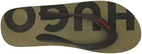 HUGO Mens Bold Logo Flip-Flop, Verdant Green, 10 US | Image 4