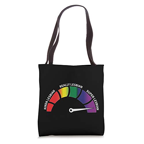 Bolsa Tote Lesbian Level Funny Lesbians LGBT miniatura 1