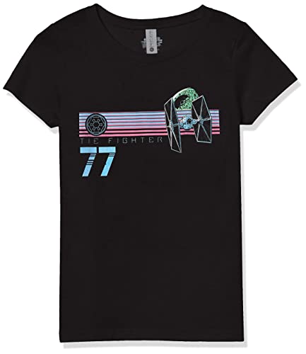 T-shirt Star Wars fille noir manches courtes Fighter Club taille XS
