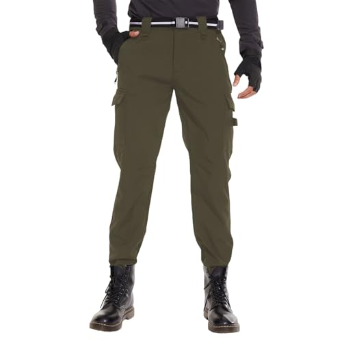 Mens Cargo Work Pants Hiking Stretch Lightweight Breathable Quick Dry Outdoor Work Cargo Pants for Men with Pockets