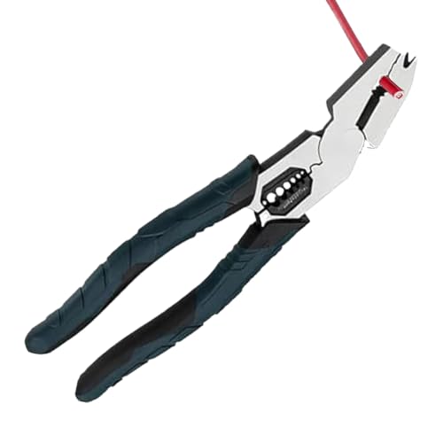 Cortador De Alambre - Alicates Para Engarzar Clavos Multifunción 9 En 1 - Alicates Para garzar De Acero De Alta Aleación, Cortea Pelar Y Engarzar Para Trabajos De Bricolaje