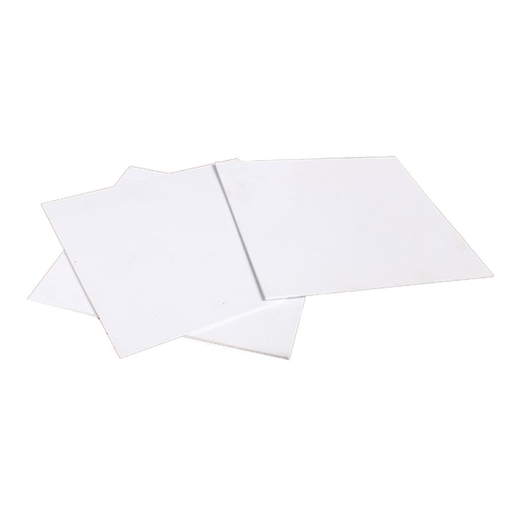 Placa de plástico blanca, 10 Uds., 200x200mm, espesor 0,4mm, 0,5mm, 0,8mm, 1mm(0.4x200x200mm)