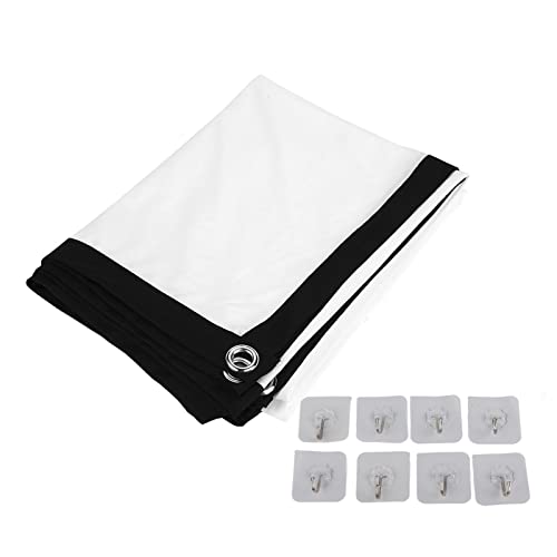 Hd Projector Screen 84 Inch, 16:9 3D Film Portable Foldable Movie Projector Screen Projector Wall Screen Movie Screens For Home Party Office Classroom #TOP7