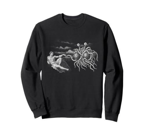 The Creation of Adam Parody Flying Spaghetti Monster FSM トレーナー