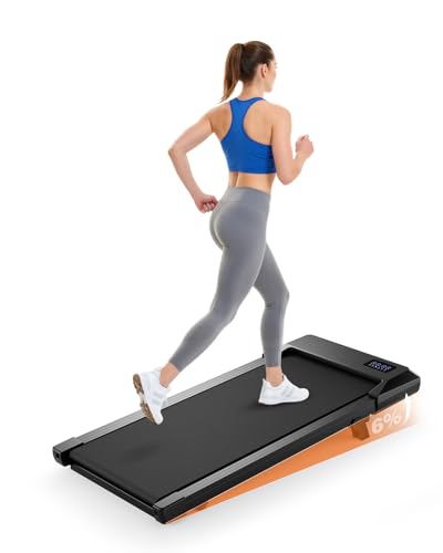 Superun Raceable Walking Pad with App Control, Under Desk Treadmill for Smart Devices with Training Courses and AI Training, Max 136KG 159KG Suitable for Heavy People, Door to Door Delivery