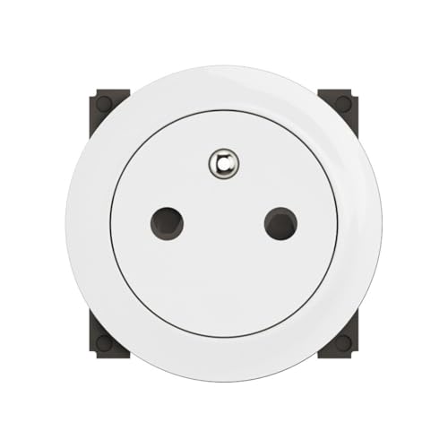 LEGRAND – Toma eléctrica de pared con tierra celiana superficie confort – Toma de refuerzo con base retráctil, para completar un soporte y una placa – Blanco