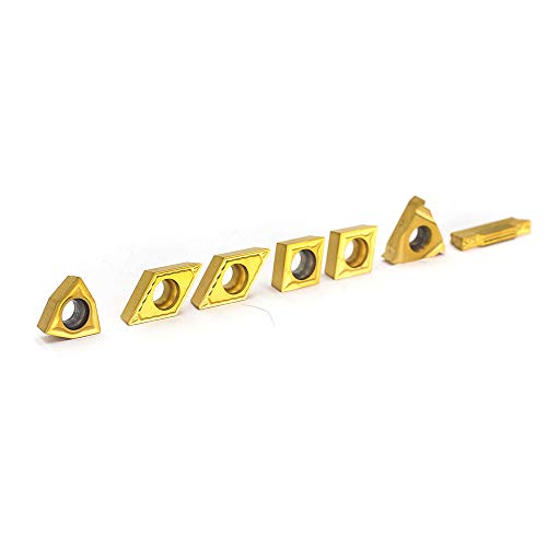 Oscarbide Carbide Turning Inserts Mgmn300,16Er A60,Wcmt06T304,Ccmt09T304,Dcmt11T304 Cnc Lathe Insert For 5/8" Or 3/4" Indexable Lathe Turning Tool Holder Insert Replacement, 7 Pieces #TOP2