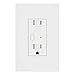 Insteon 2472DWH  Smart Dimmer Wall Outlet, Top Outlet Controllable and Bottom Outlet Always On, Uses Superior Dual-Mesh Wireless Technology for Unbeatable Reliability - Better than Wi-Fi, Zigbee and Z-Wave, Works with Alexa