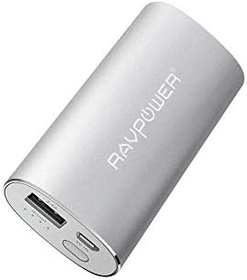 Portable Charger RAVPower 6700mAh (2.4A Output & 2A Input) External Battery Pack Power Bank Power Pack Backup Battery Charger for iPhone 11, iPhone SE, iPhonee X, 8 Plus, Galaxy S9 and More - Silver
