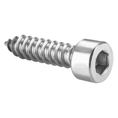 Tornillos autorroscantes hex M3x8mm 100 u 304 acero inoxidable miniatura 1
