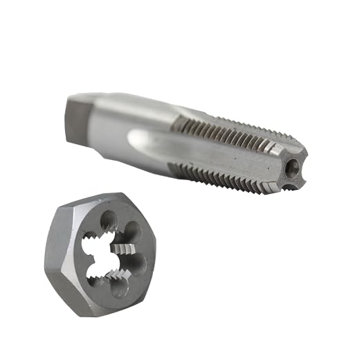 Image of Drill America 3 /8 inch NPT Pipe Tap and Die Kit, Carbon Steel Pipe Tap and Pipe Die - Hex Shape, POUT Series