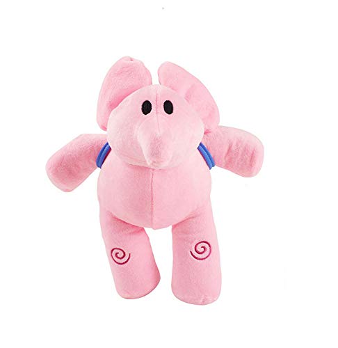 LYH2019 28cm 1pcs Elly Pocoyo Peluche muñecos Juguete de Muñeca Linda Mochila Elefante