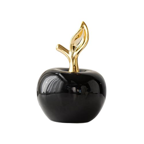 Sharplace Statue de pommes en céramique, Figurine artisanale à collectionner, ornement de bureau, Sculpture de fruits pour bureau, entrée, maison, salle à,...