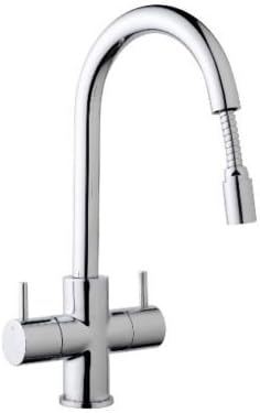 Zale Polished Chrome Finish Monobloc Pull Out Mixer Kitchen Tap Min 1 Bar