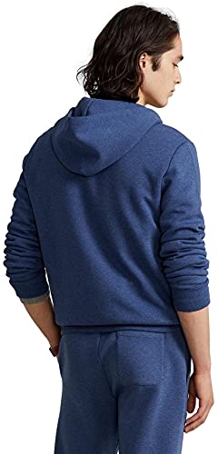 Polo Ralph Lauren Double Knit Tech Fleece Hoodie - XL - BlueHtr4