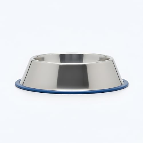 Image of Ezra Comfort Stainless Steel Dog Bowl | Anti-Skid Pet Feeding Bowl for Food & Water | Durable & Easy to Clean Bowl for Dogs & Puppies, 2800 ml