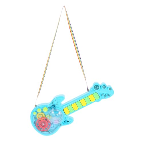 TOYANDONA Guitarra De Juguete con Sonido y Luz. Juguete Educativo Guitarra Eléctrica De Juguete Juguetes De Guitarra Juguete De Guitarra con Luz y Música. Juguete Musical El Plastico