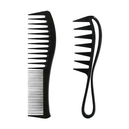 Kämme 2 Stück Haarkamm Breiter Zahnkamm Haar Kamm Kit Stylingkamm