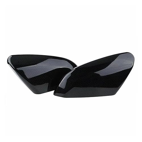 Carcasa Retrovisor Tapa De Espejo Retrovisor Estilo Fibra Carbono Negra para Civic 2016 2017 2018-2021, Versión Estadounidense, 1 Par Carcasa Espejo Retrovisor
