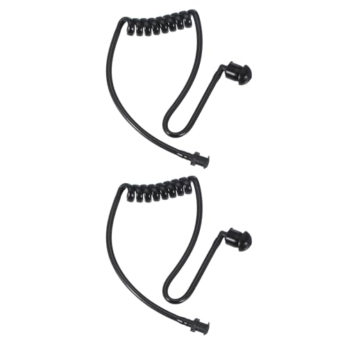 Tube acoustique de rechange pour casque radio écouteurs talkie-walkie noir PATIKIL x10