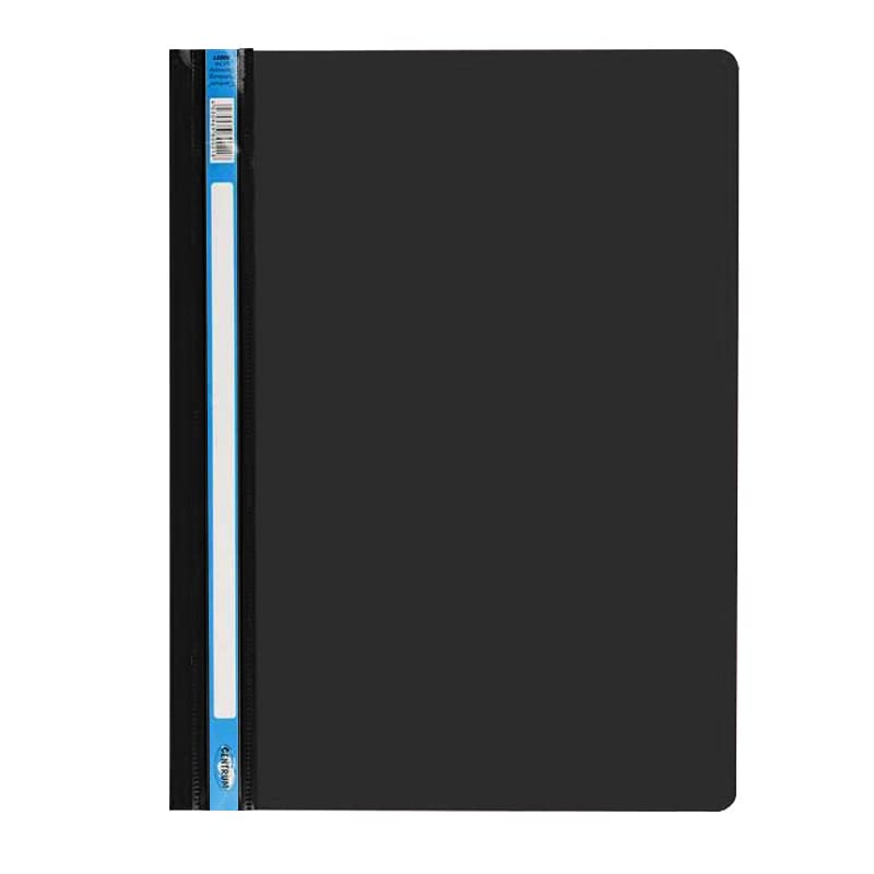 (Pack of 25) A4 Report Project Document Files Folders 2 Prong- for Home and Office use (Black)