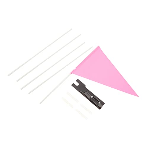 HEMOTON 1 set Bicycle Safety Flag with Durable Mounting Pole and Bracket Reflective Bike Flag for Enhanced Visibility and Safety Rides
