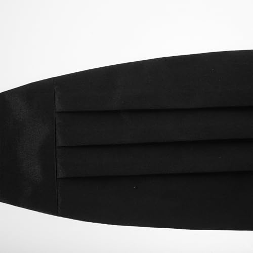 Set de Corbata, Fajín y Pañuelo Negro para Hombre miniatura 3