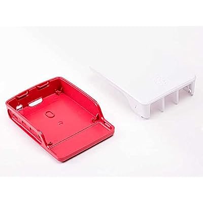 صندوق حاوية Raspberry Pi 4D - أحمر، أبيض (نسخة طبق الأصل)