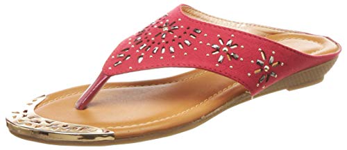 Image of BATA Women ULF Thong Red Fashion Slippers-6 (5715793)