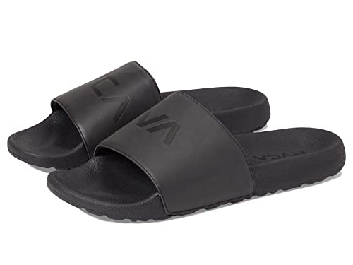 RVCA Men's Sport Slide Flip-Flop, Black, 9