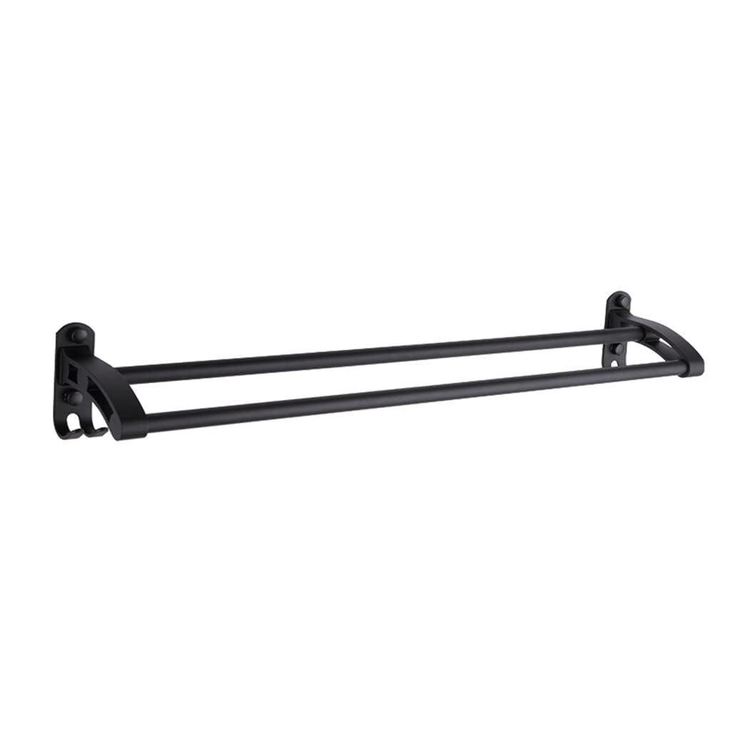 Porte-serviettes en aluminium de qualité supérieure noir mat