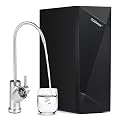 COSTWAY AW-RB20 Alkaline PH+ Reverse Osmosis Water Filter, 600 GPD Tankless Under-Sink RO System with 8-Stage Filtration, Smart LED Faucet, 2:1 Pure to Drain Ratio, High-Efficiency Water Purification