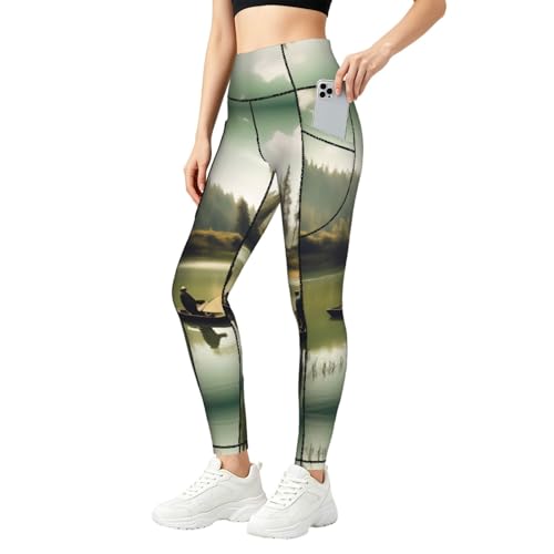 Leggings de pesca para mujer ideales para entrenar en el gimnasio y paseos diarios