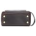 Polare Vintage Full Grain Leather Handmade Travel Toiletry Bag for Men - Dopp Kit - Shaving Kit with YKK Metal Zippers A-Dark Brown