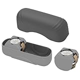 Watch Storage Case - Silicone Dustproof Holder, Lightweight Travel Box | 19.1x6.65x8.05cm Protective Double Layer Pouch with Secure Closure, Durable Organizer for Men Family Friends Office Hotel Trips