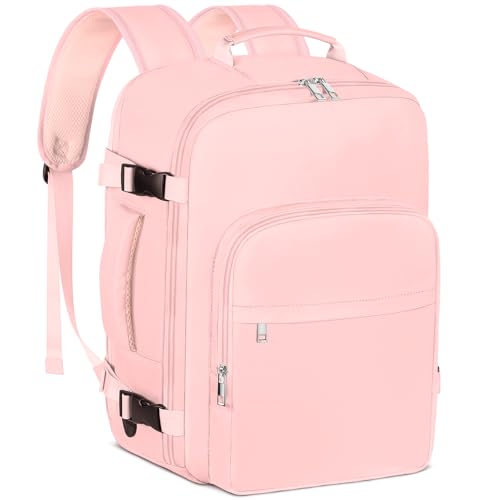 OTAHGK Cabin Bags 45×36×20 for Easyjet, Underseat Carry-ons Travel Backpack Hand Luggage Bag Flight Rucksack Casual Daypack School Office Backpack Fit 17 Inch Laptop with USB Charging Port-Pink OTAHGK Cabin Bags 45×36×20 for Easyjet, Underseat Carry-ons Travel Backpack Hand Luggage Bag Flight Rucksack Casual Daypack School Office Backpack Fit 17 Inch Laptop with USB Charging Port-Pink