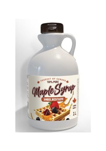 Good Food Gluten-Free 100% Pure Maple Syrup  Grade A Amber Rich Taste 1L (33.8 oz)