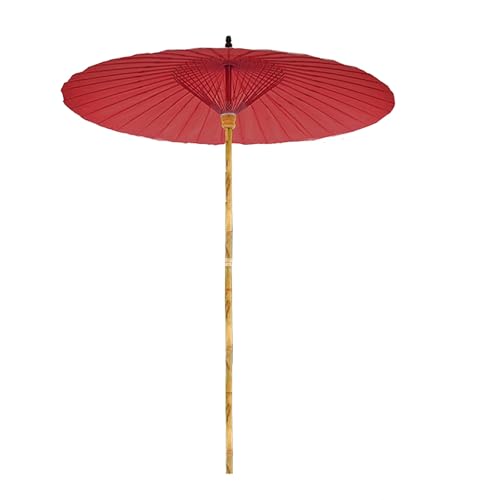 Parasol Shanghai de style chinois 200 cm, parasol de jardin extérieur en bambou, imperméable, protection UV, parasol rond pour piscine, terrasse (Color :...