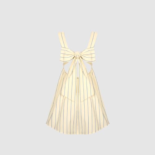 Image of Women Y2K Tie Shoulder Mini Dress Bow Babydoll Ruffle Short Dress Summer Boho Floral Flowy Beach Sundress