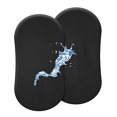 Image of david's kids Waterproof Bassinet Sheets, 2 Pack Ultra Soft Breathable Cradle Sheets for Boys Girls Neutral，Univeral Fit for Most Cradle and Bassinet Mattress, Black
