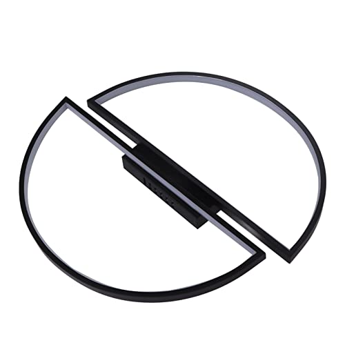BAFOVY Lámpara de Techo LED Luces de Techo Modernas Aluminio Acrílico Hierro AC185 265V Luz Cálida Diseño Semicircular Fácil Instalación para Sala de Estar Dormitorio Cocina Pasillo