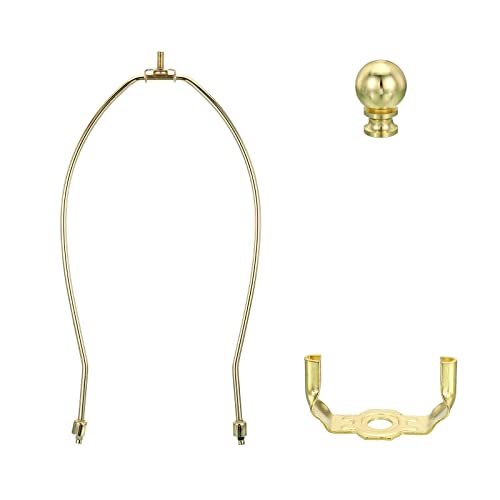PATIKIL 11.5 Inch Lamp Harp Kit with Finial, 1 Set Detachable Shade Bracket Holder - Image 4