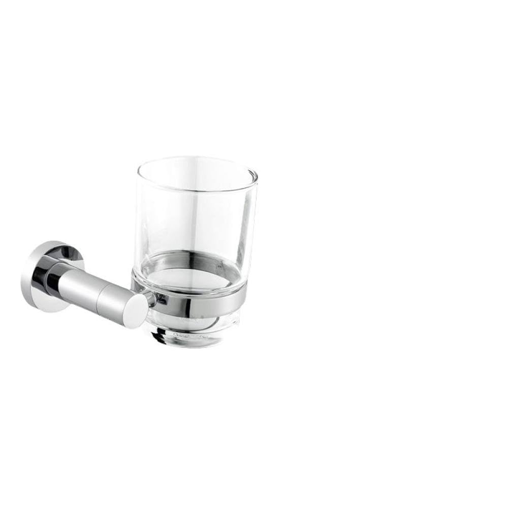 Tyuhduyur Chrome Bathroom Hardware Sets Stainless Steel Toilet Brush Holder Wc Roll Paper Towel Bar Shelf Shower Soap Dish Wall Robe Hooks,Paper Holder A (Cup Holder)
