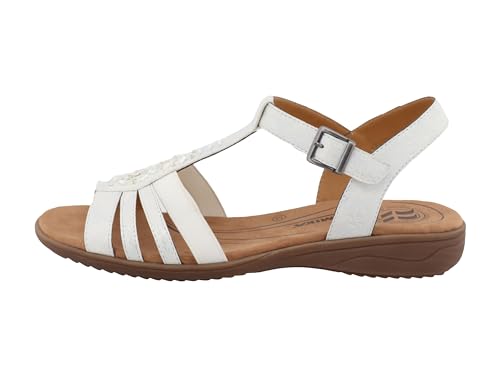 Romika 74R0212005, Sandalia Mujer, White, 40 EU